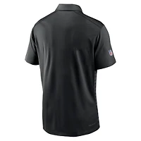 Polo Nike noir Atlanta Falcons Sideline Victory Dri-FIT pour homme