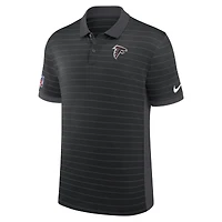 Men's Nike Black Atlanta Falcons Sideline Victory Stripe Dri-FIT Polo