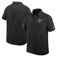 Men's Nike Black Atlanta Falcons Sideline Woven Dri-FIT Polo