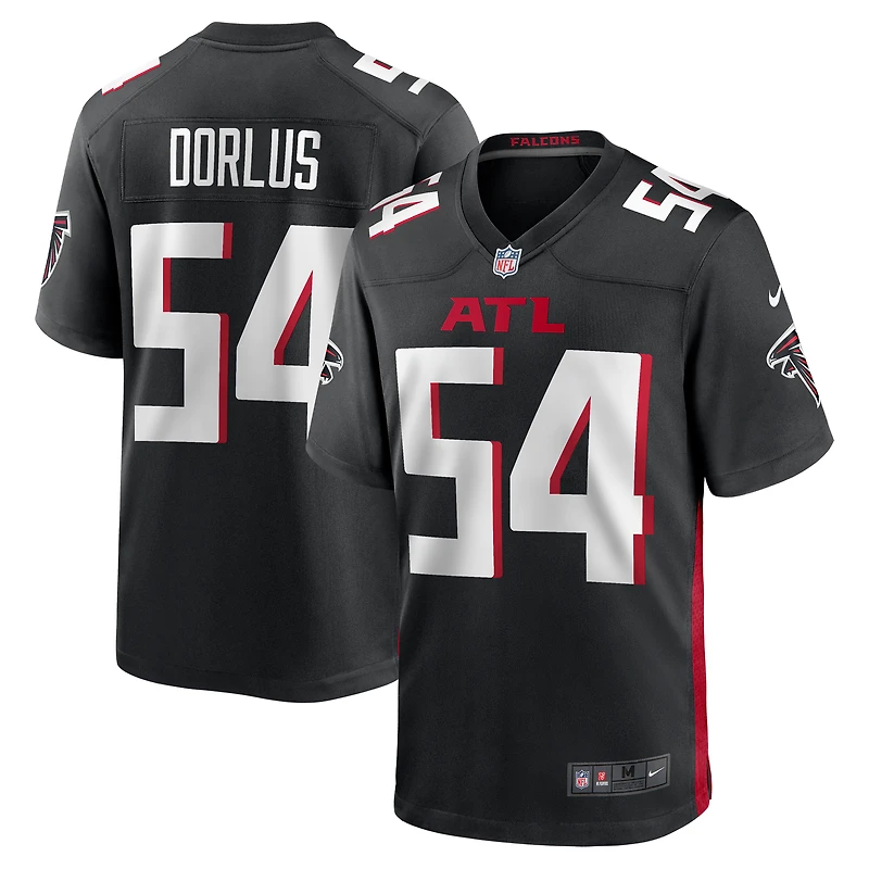 Maillot de match Nike Brandon Dorlus noir pour homme des Falcons d'Atlanta