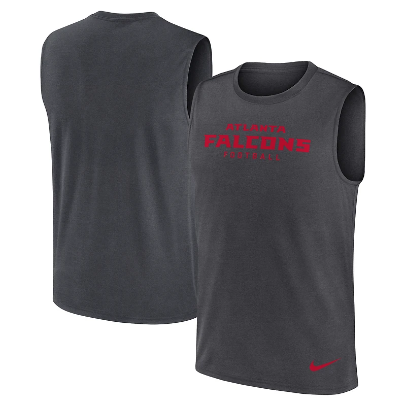 Débardeur Nike Atlanta Falcons Primetime Legend Dri-FIT pour homme, couleur charbon
