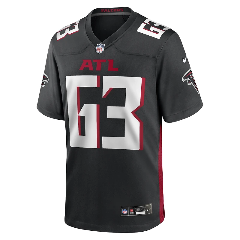 Men's Nike Chris Lindstrom Black Atlanta Falcons Game Jersey