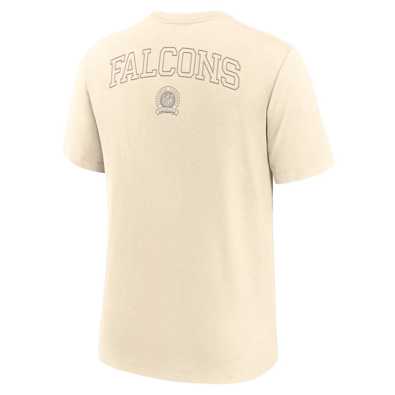 T-shirt Nike crème Atlanta Falcons Glory Tri-Blend pour homme