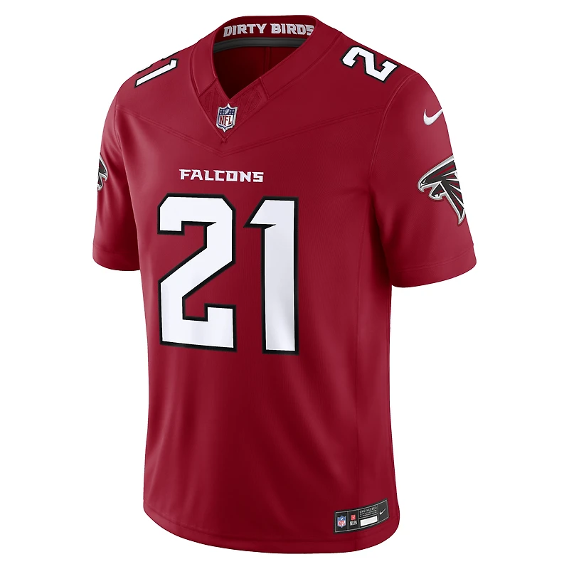 Men's Nike Deion Sanders Red Atlanta Falcons Vapor F.U.S.E. Stitched Retired Limited Jersey