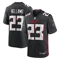 Maillot de match Nike DeMarcco Hellams noir pour homme des Atlanta Falcons