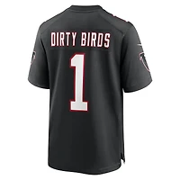 Men's Nike Dirty Birds Black Atlanta Falcons Throwback Game Jersey