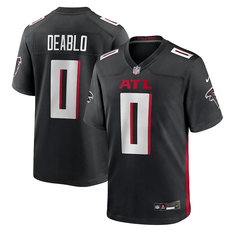 Men's Nike Divine Deablo  Black Atlanta Falcons Team Game Jersey