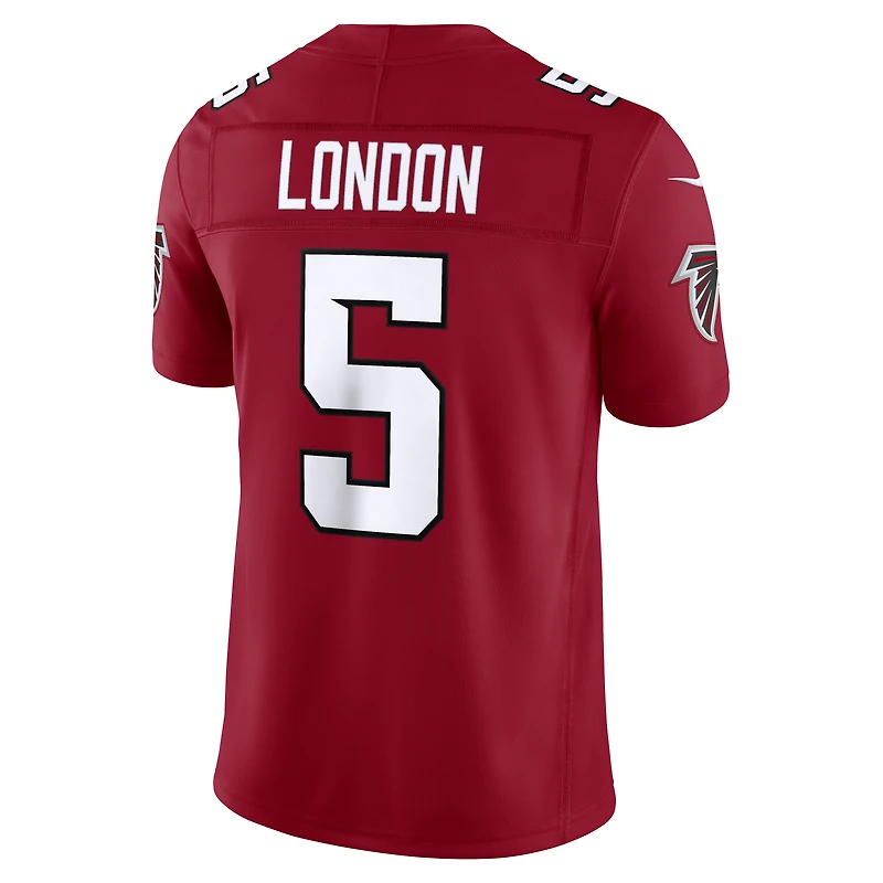 Men's Nike Drake London Red Atlanta Falcons Vapor F.U.S.E. Sewn Down Limited Jersey