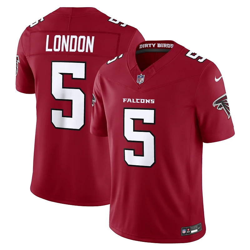 Men's Nike Drake London Red Atlanta Falcons Vapor F.U.S.E. Stitched Limited Jersey