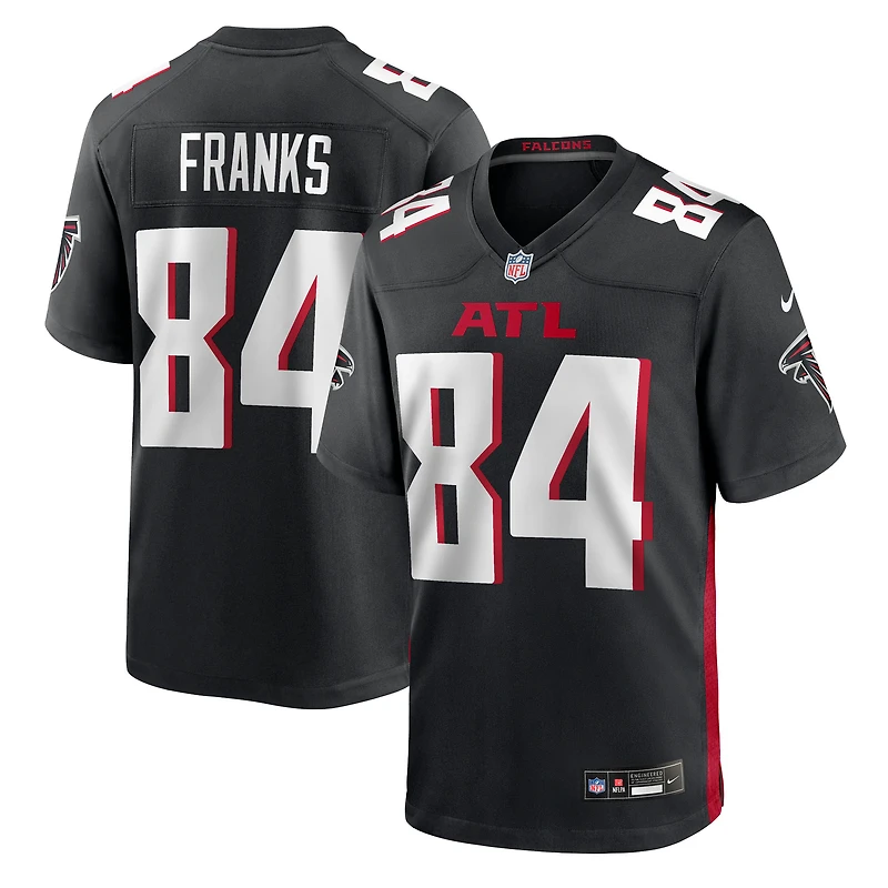 Maillot Nike Felipe Franks noir pour homme des Falcons d'Atlanta