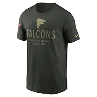 Men's Nike Forest Green Atlanta Falcons 2025 Salute to Service Sideline Primary Edge Dri-FIT T-Shirt