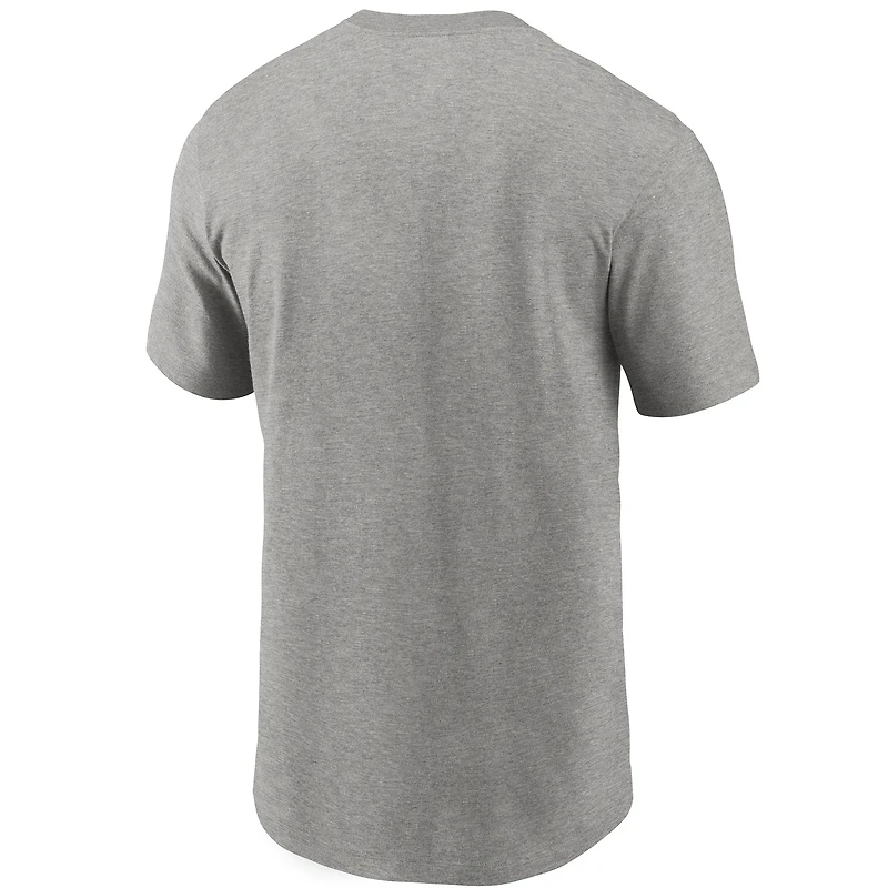 T-shirt à logo principal Atlanta Falcons Nike pour homme, gris chiné