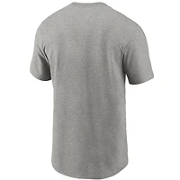 T-shirt à logo principal Atlanta Falcons Nike pour homme, gris chiné