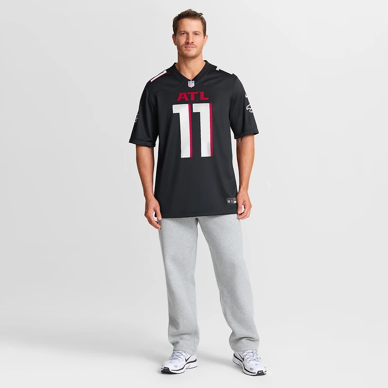 Maillot de match Nike Jalon Walker noir des Falcons d'Atlanta pour homme