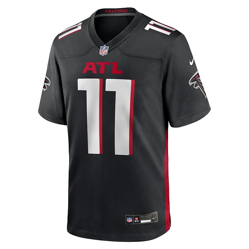 Maillot de match Nike Jalon Walker noir des Falcons d'Atlanta pour homme