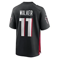 Men's Nike Jalon Walker Black Atlanta Falcons Team Game Jersey