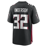Men's Nike Jamal Anderson Black Atlanta Falcons Game Retired Player Jersey