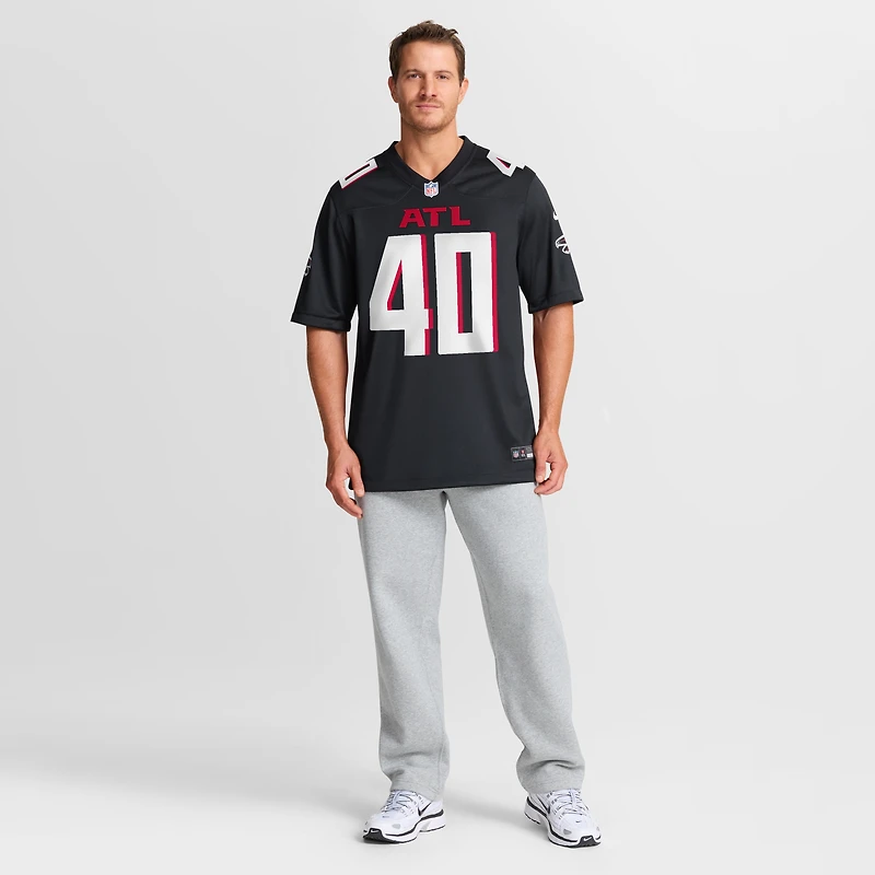 Men's Nike JD Bertrand  Black Atlanta Falcons Team Game Jersey