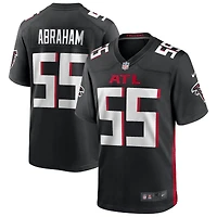 Maillot de joueur retraité Nike John Abraham des Falcons d'Atlanta pour homme, noir