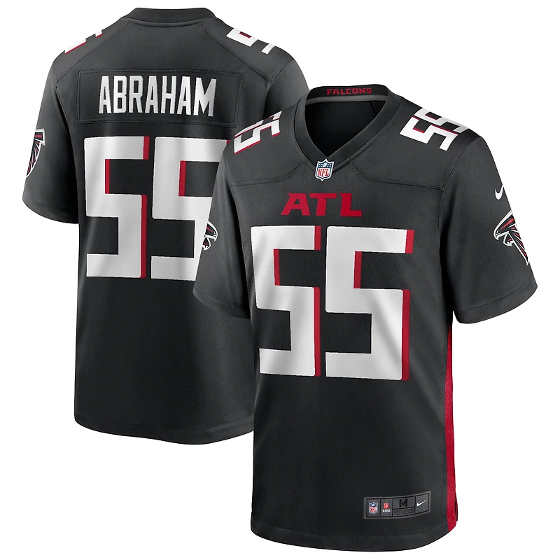 Maillot de joueur retraité Nike John Abraham des Falcons d'Atlanta pour homme, noir