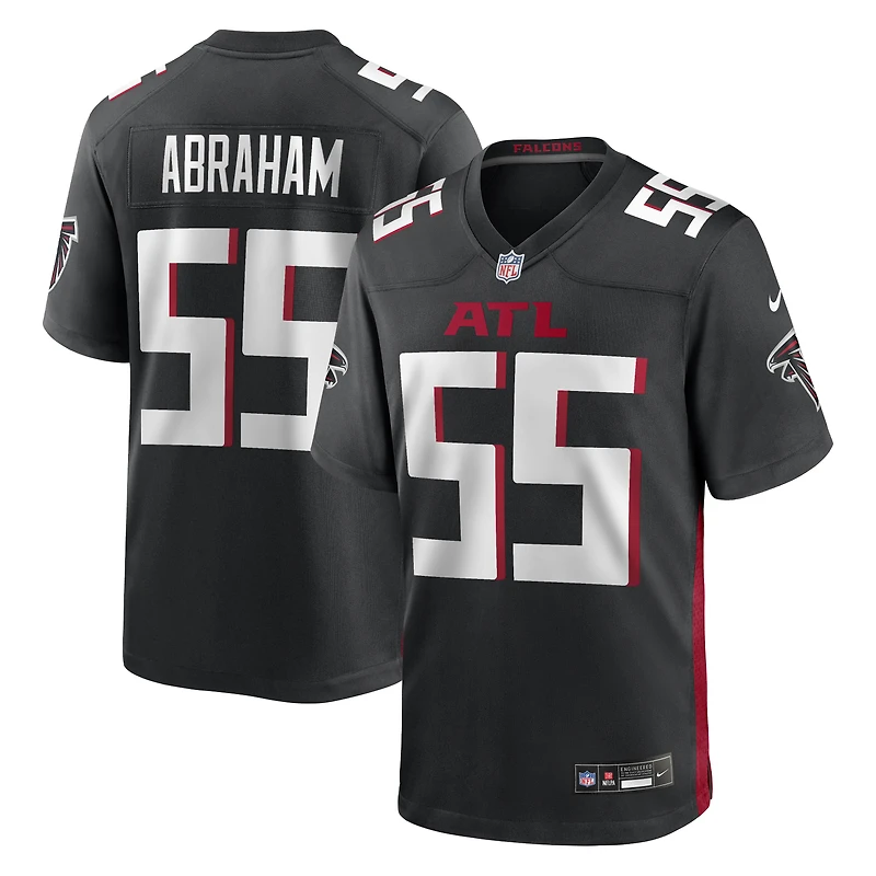 Maillot de joueur retraité Nike John Abraham des Falcons d'Atlanta pour homme, noir