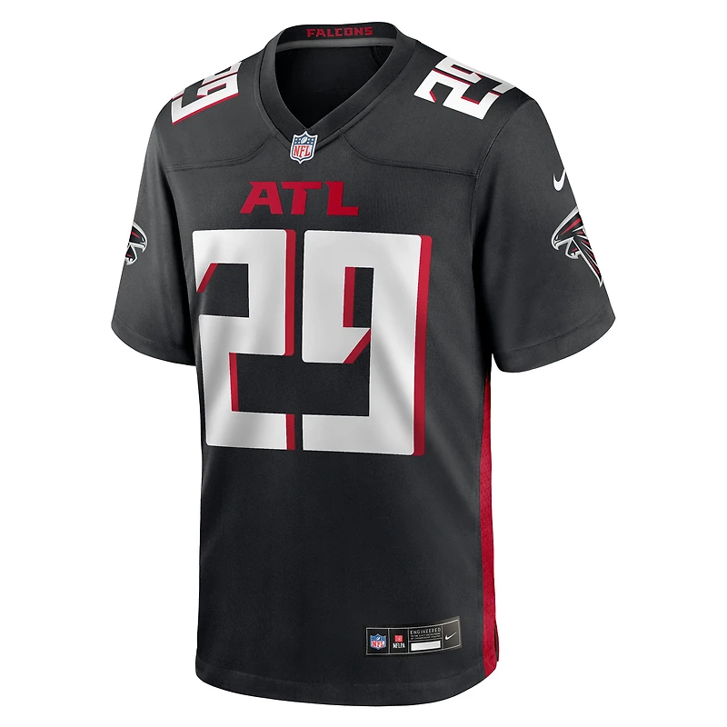 Men's Nike Jordan Fuller  Black Atlanta Falcons Team Game Jersey