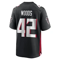 Men's Nike Josh Woods  Black Atlanta Falcons Team Game Jersey