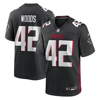 Men's Nike Josh Woods  Black Atlanta Falcons Team Game Jersey