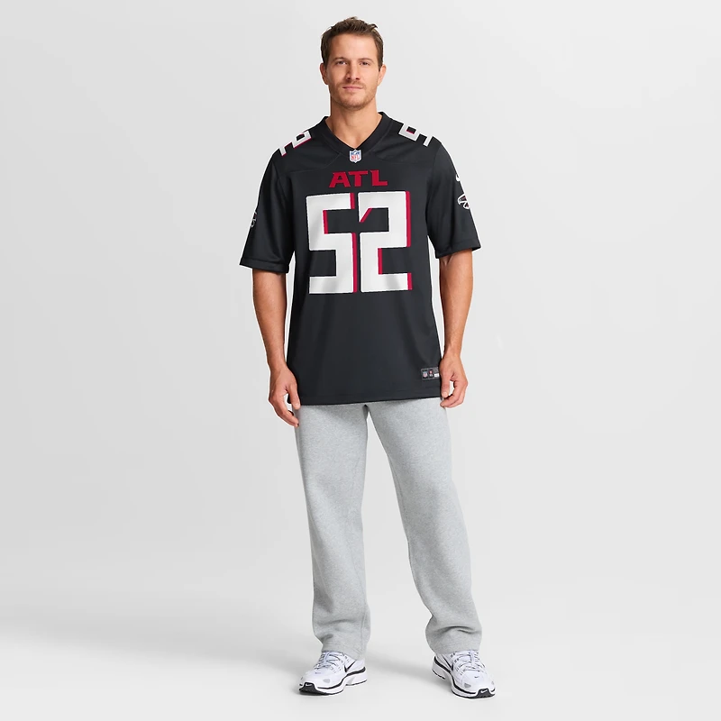 Maillot Nike Jovaughn Gwyn noir pour homme des Falcons d'Atlanta