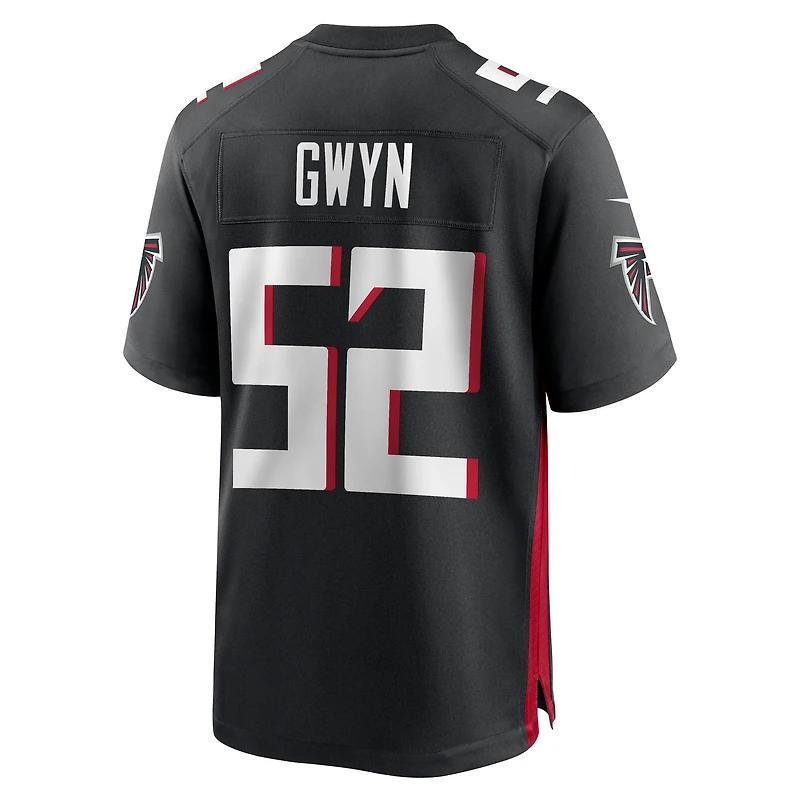 Men's Nike Jovaughn Gwyn  Black Atlanta Falcons Team Game Jersey