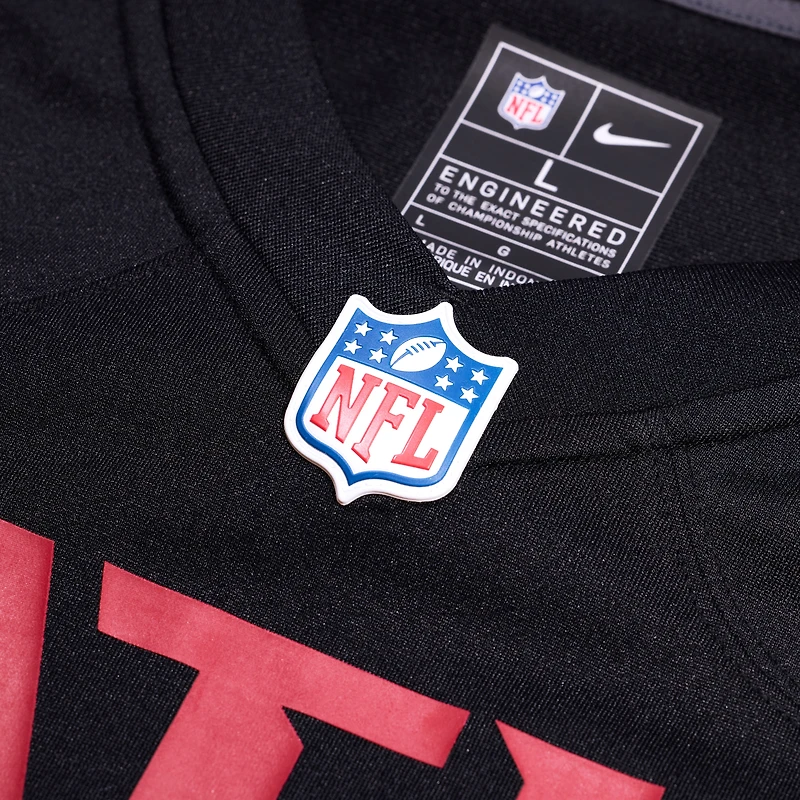 Maillot Nike Jovaughn Gwyn noir pour homme des Falcons d'Atlanta