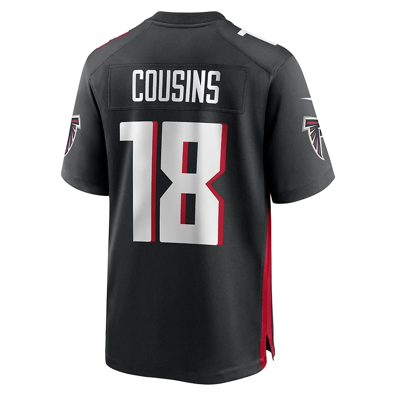 Maillot de joueur match Nike Kirk Cousins ​​des Atlanta Falcons pour homme, noir