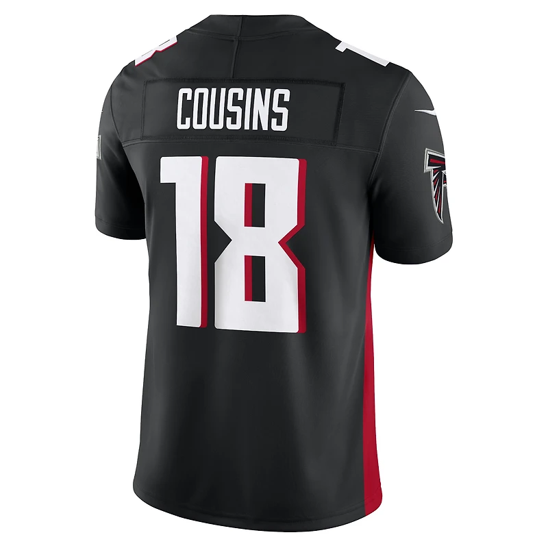 Nike Kirk Cousins ​​pour hommes Noir Atlanta Falcons Vapor F.U.S.E. Maillot limité