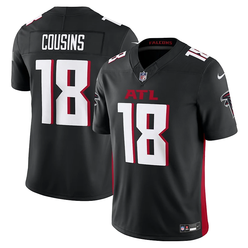 Nike Kirk Cousins pour hommes Noir Atlanta Falcons Vapor F.U.S.E. Maillot limité