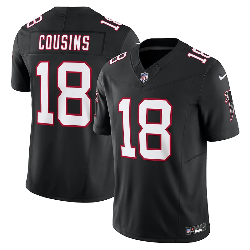 Maillot Nike Kirk Cousins ​​noir des Falcons d'Atlanta Vapor F.U.S.E. Limited pour homme