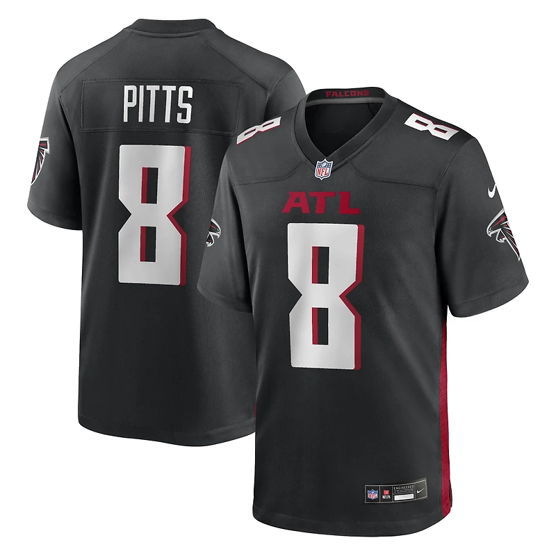 Maillot de match Nike Kyle Pitts des Atlanta Falcons pour homme, noir