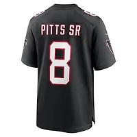 Maillot Nike Kyle Pitts Sr. noir pour homme des Falcons d'Atlanta