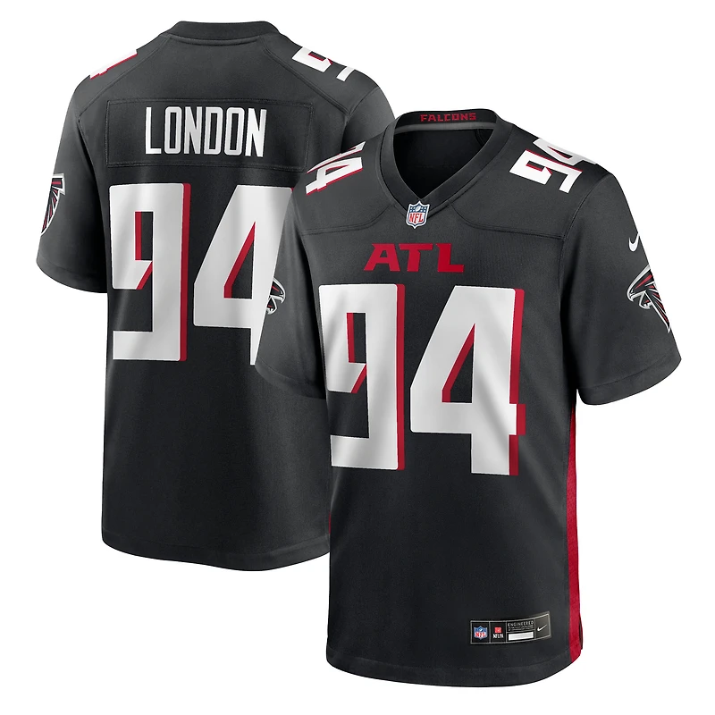 Men's Nike LaCale London  Black Atlanta Falcons Team Game Jersey