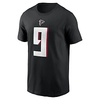 Men's Nike Michael Penix Jr. Black Atlanta Falcons  Name & Number T-Shirt
