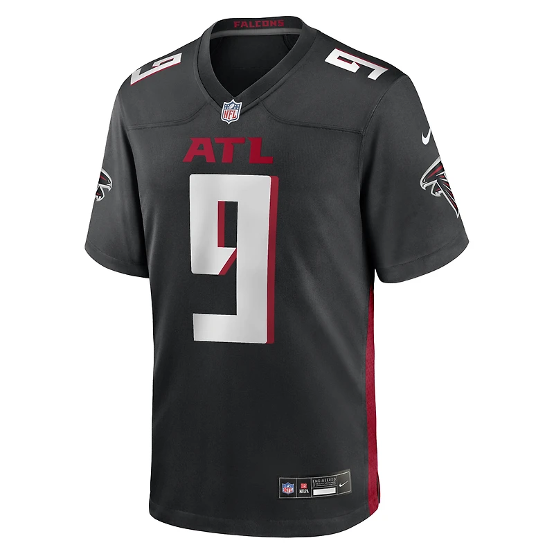 Maillot de jeu Nike Michael Penix Jr. noir pour homme des Falcons d'Atlanta