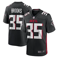 Men's Nike Natrone Brooks  Black Atlanta Falcons Team Game Jersey