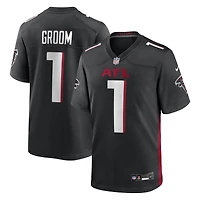 Men's Nike Number 1 Groom Black Atlanta Falcons Game Jersey