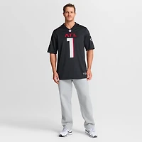 Men's Nike Number 1 Groom Black Atlanta Falcons Game Jersey