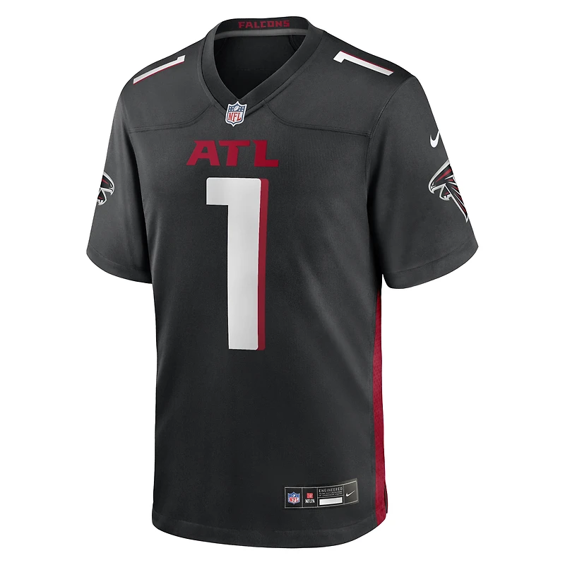 Men's Nike Number 1 Groom Black Atlanta Falcons Game Jersey