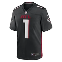 Men's Nike Number 1 Groom Black Atlanta Falcons Game Jersey