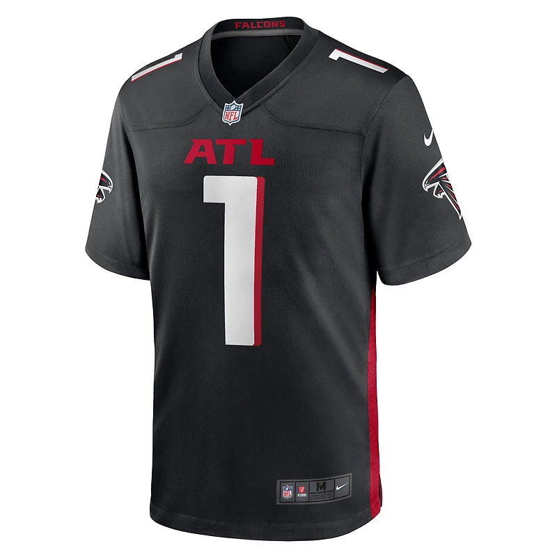 Men's Nike Number 1 Groom Black Atlanta Falcons Game Jersey