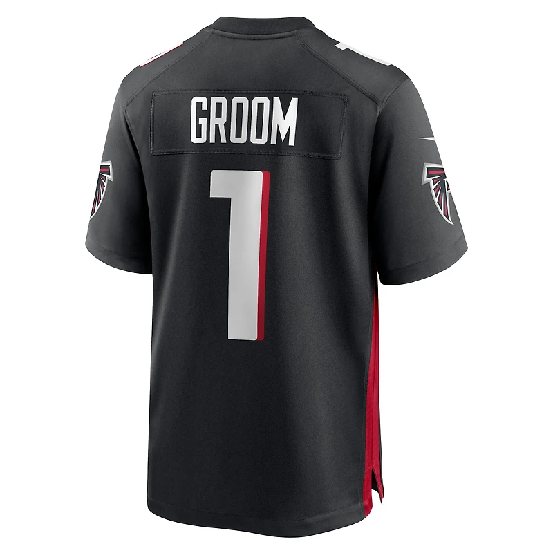 Men's Nike Number 1 Groom Black Atlanta Falcons Game Jersey