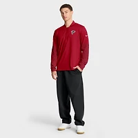 Men's Nike Red Atlanta Falcons Sideline Dri-FIT Half-Zip Pullover