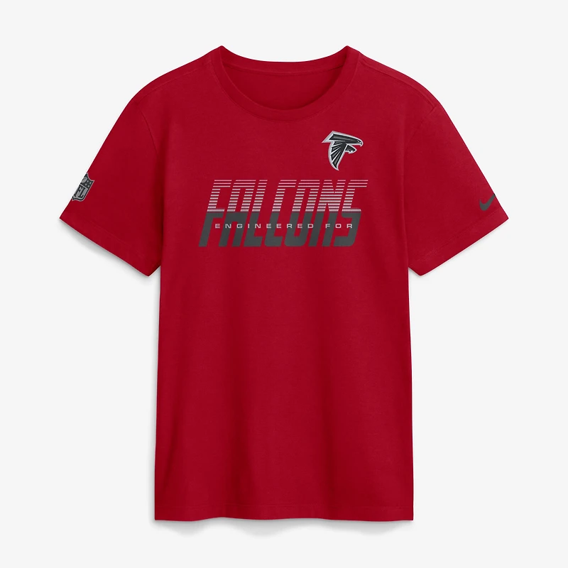 T-shirt Nike rouge Atlanta Falcons Sideline Dri-FIT pour homme