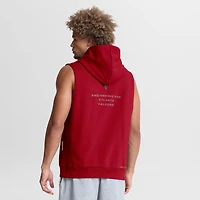 Men's Nike Red Atlanta Falcons Sideline Standard Issue Dri-FIT Sleeveless Hoodie